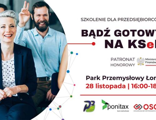 Darmowe szkolenie dla przedsiębiorców w ramach programu “Bądź gotowy na KSeF” pod patronatem Ministerstwa Finansów.