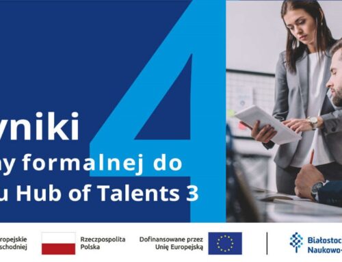 Wyniki oceny formalnej wniosków do 4. cyklu Hub of Talents 3 – pełna lista