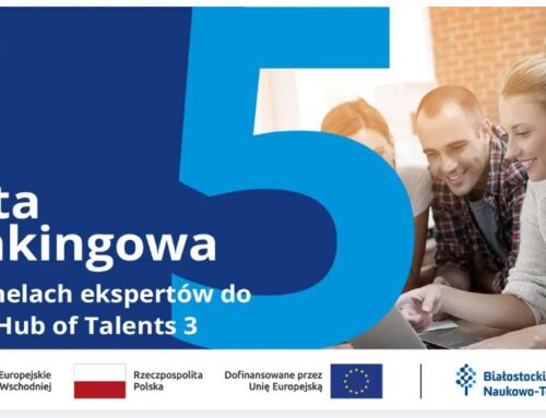 Lista rankingowa wniosków do 5. cyklu inkubacji w Hub of Talents 3 po panelach ekspertów